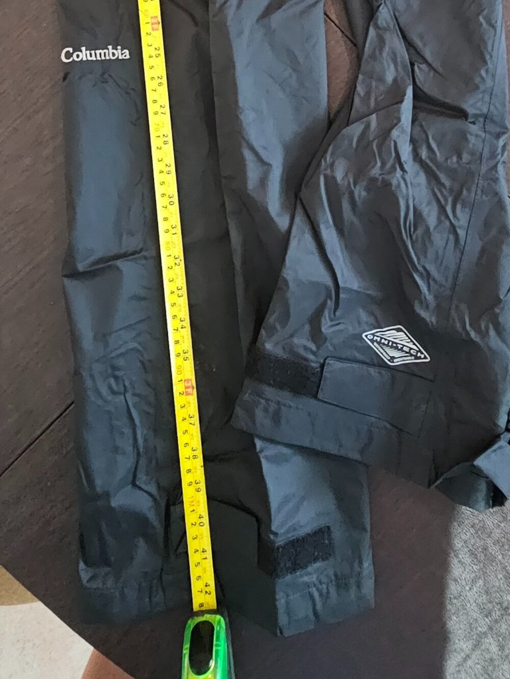 Columbia Omnitech Black Waterproof Pants Size 32 Men's